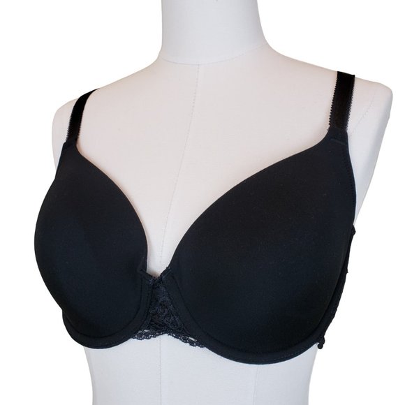 Wacoal Other - Wacoal French Garden Seamless Underwire T-Shirt Bra Black 36D